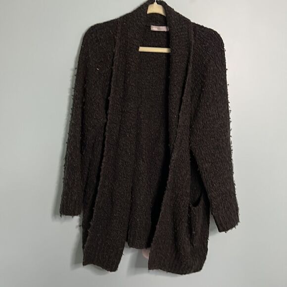 Vince Wool Cashmere Blend Open Chunky Pocket Sweater - Picture 2 of 8